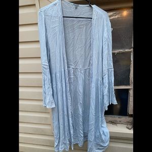 Long kimono- baby blue. So pretty
